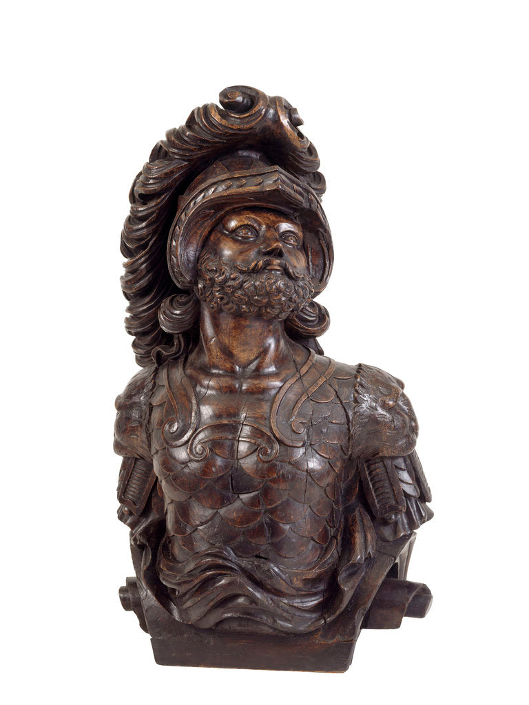 Detail of HMS 'Anson' figurehead by unknown