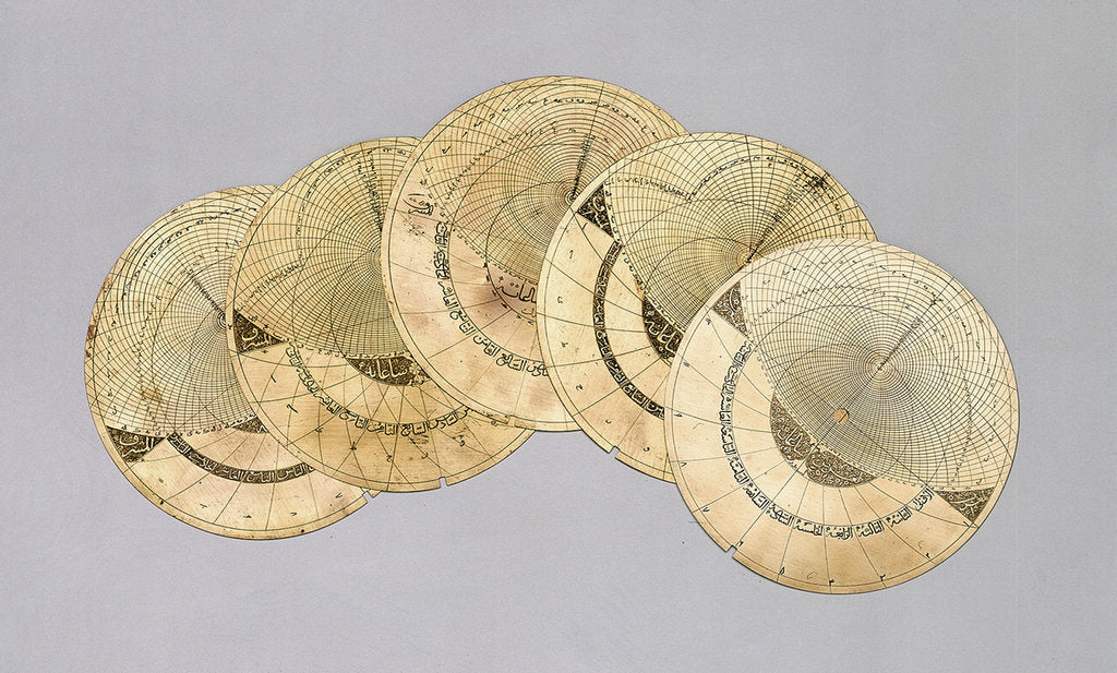 Detail of Astrolabe plates by Muhammad Khalil