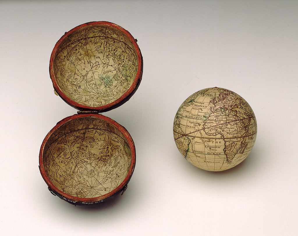 Detail of Sphere and case by Dudley Adams