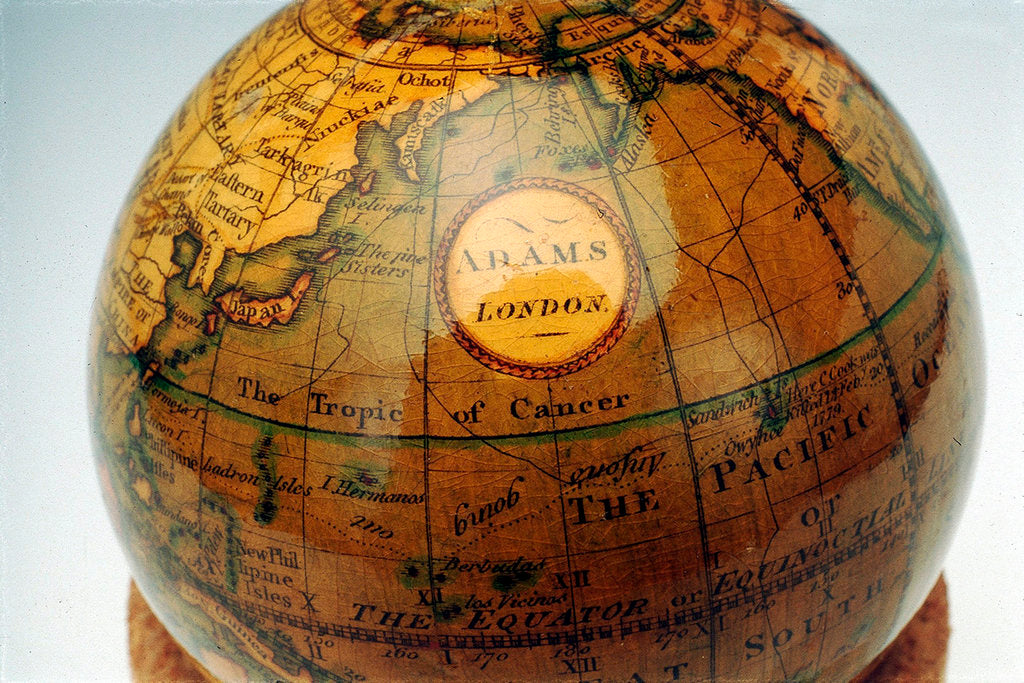 Detail of Label in North Pacific Ocean by Adams