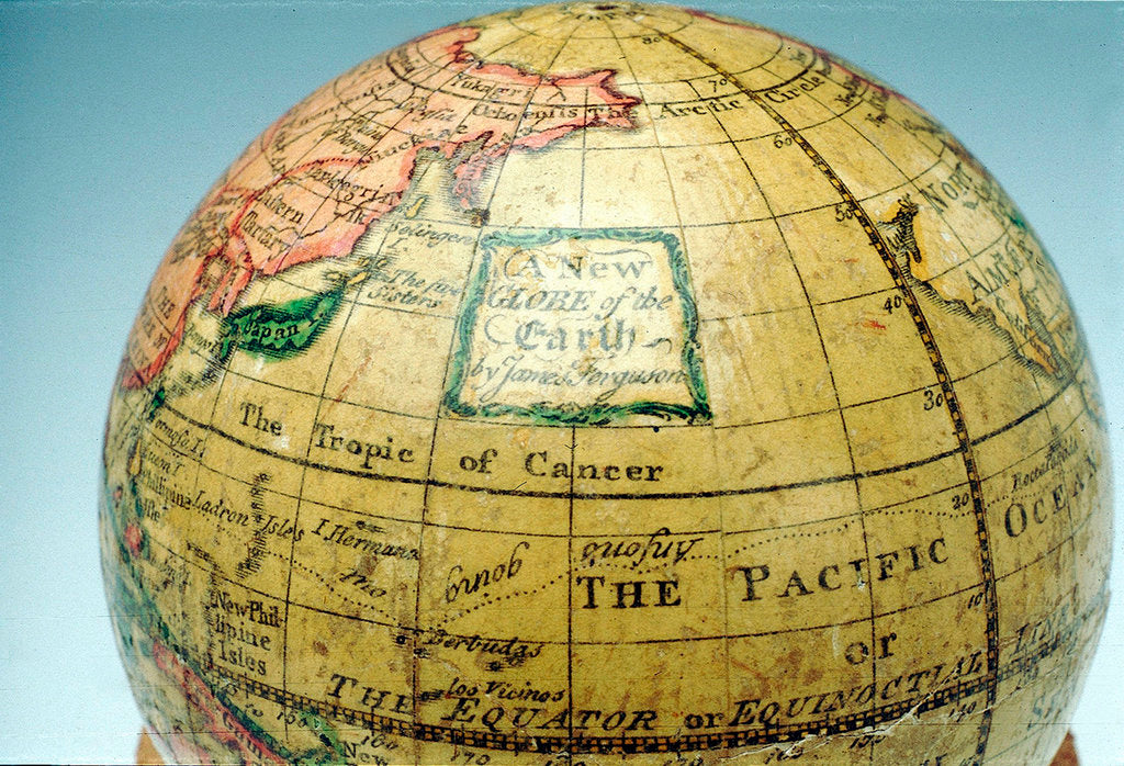Detail of Cartouche in North Pacific Ocean by James Ferguson