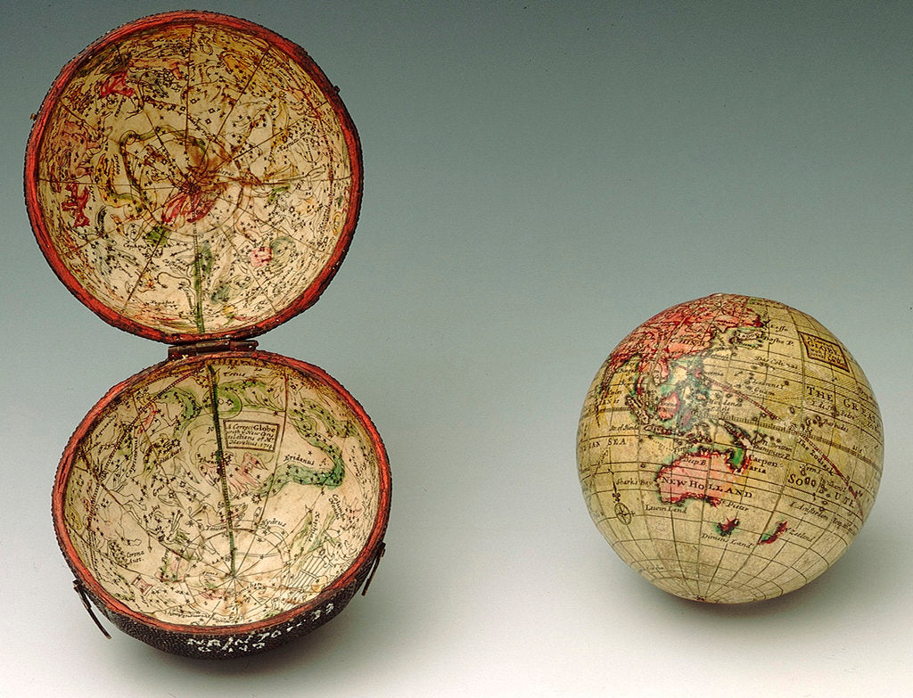 Detail of Sphere and case by Herman Moll