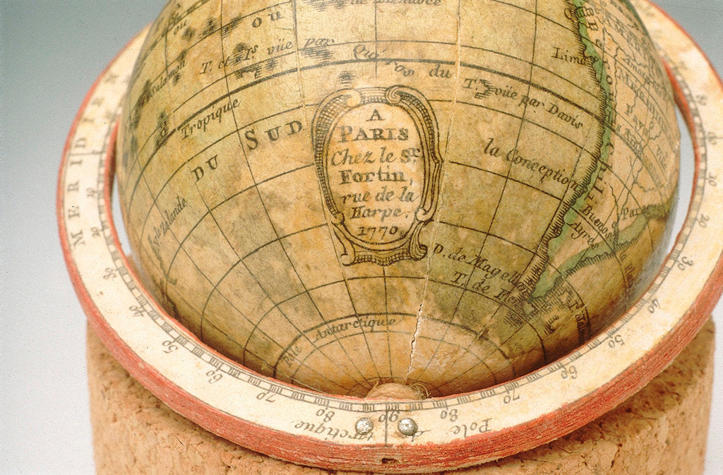 Detail of Cartouche in South Pacific Ocean by Jean Fortin
