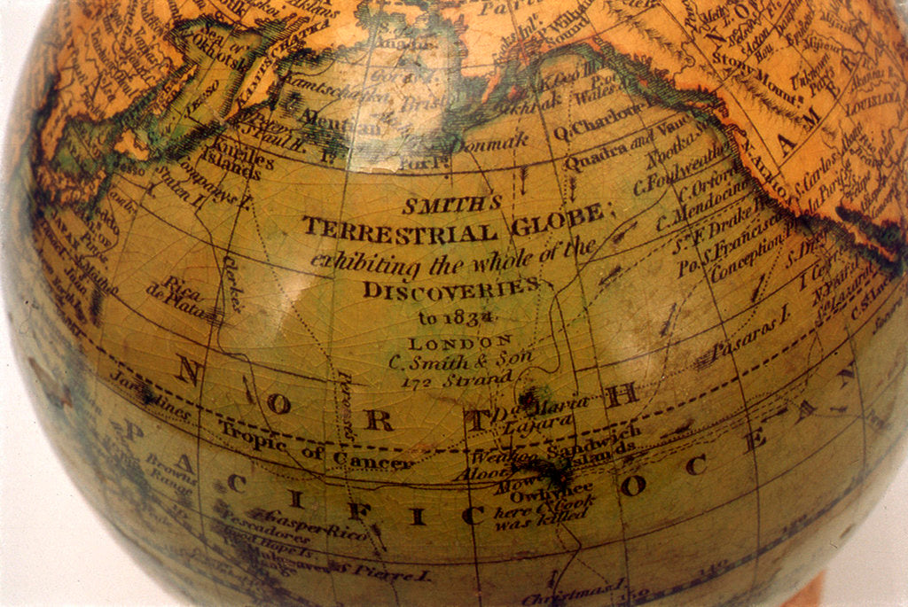 Detail of Inscription in North Pacific Ocean by Charles Smith & Son