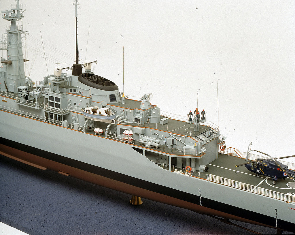 Detail of HMS 'Alacrity', port side deck detail by John R. Haynes