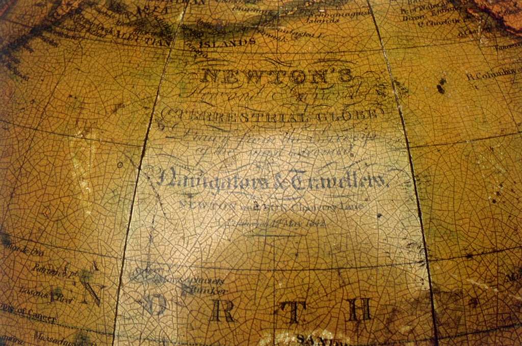 Detail of Inscription in North Pacific Ocean by Newton & Co.
