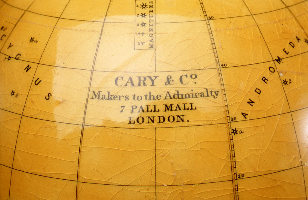 Detail of Inscription above Pegasus by Cary & Co