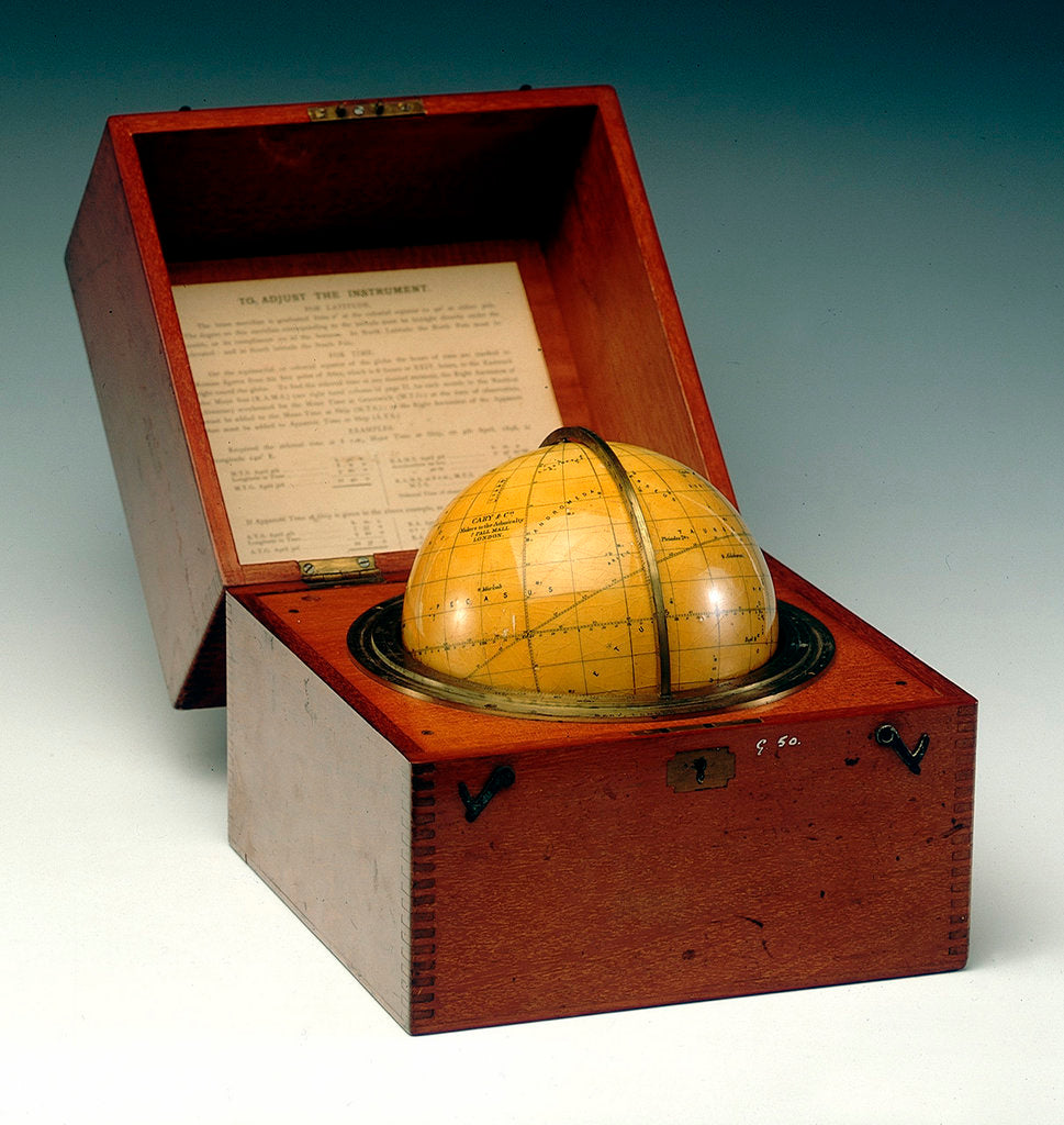 Detail of Sphere and box by Cary & Co