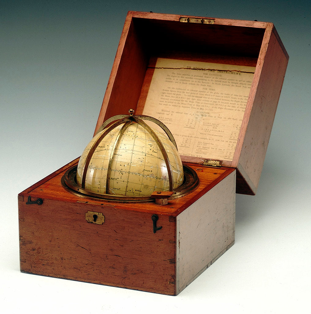Detail of Sphere and box by Cary & Co