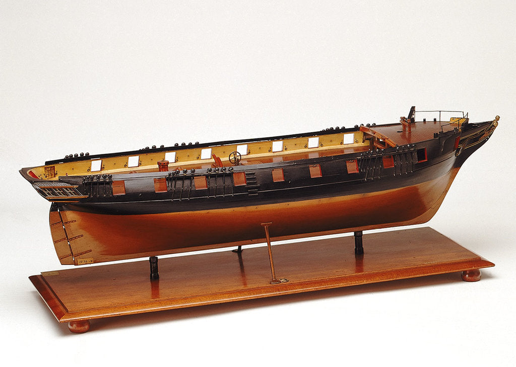 Detail of HMS 'Rover' (1832); Warship; 18 gun sloop by unknown