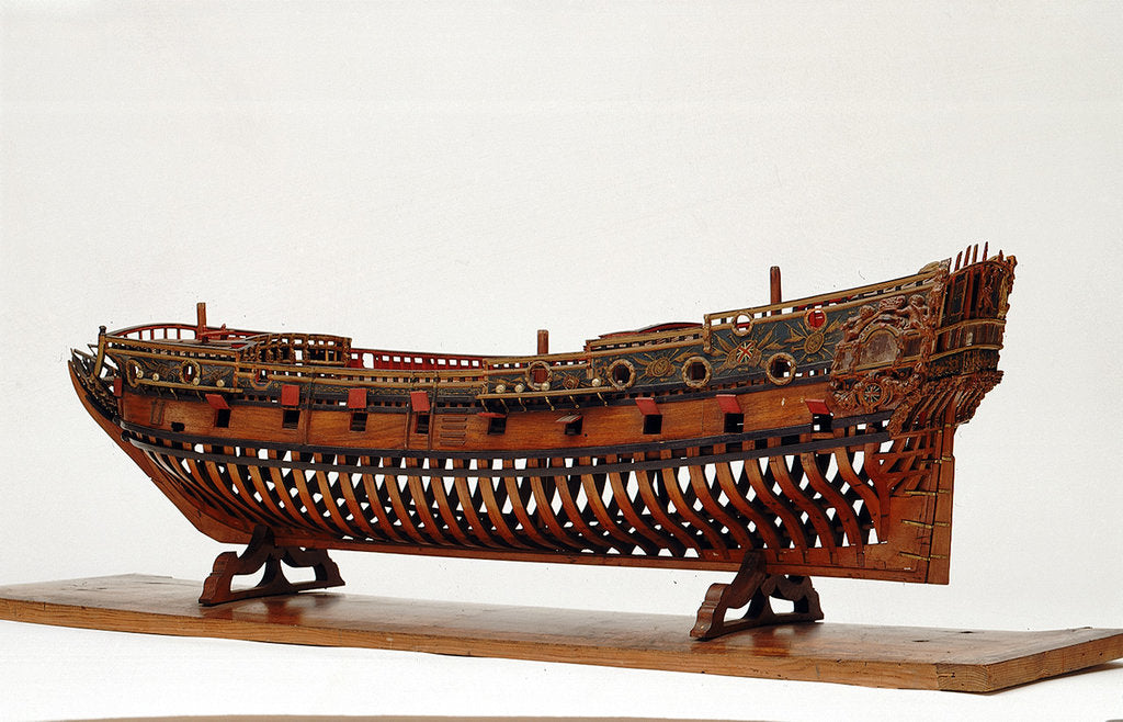 Detail of Ship of 36 to 40-guns by unknown