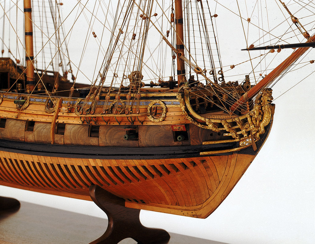 Detail of Ship of 50 guns by unknown