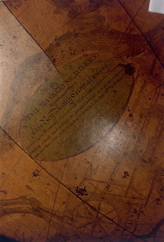 Detail of Cartouche below Crater by William Bardin