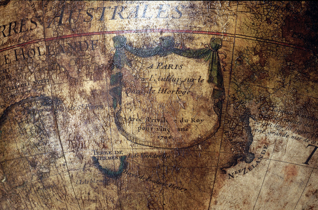 Detail of Cartouche in East Australia by Guillaume Delisle