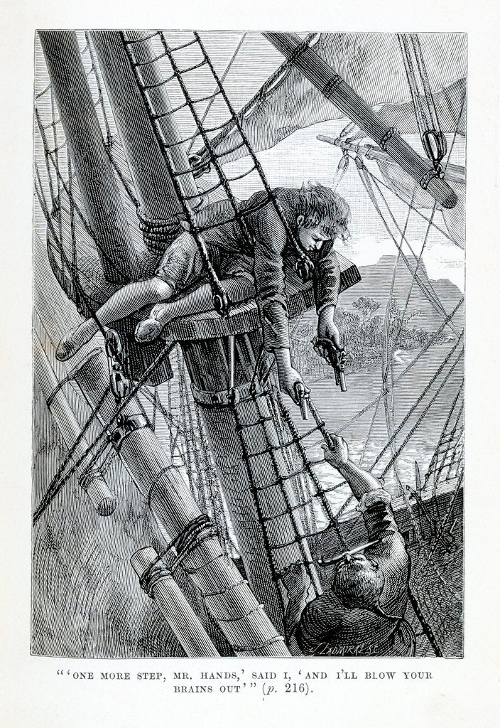 Detail of One more step, Mr Hands, and I'll blow your brains out by unknown