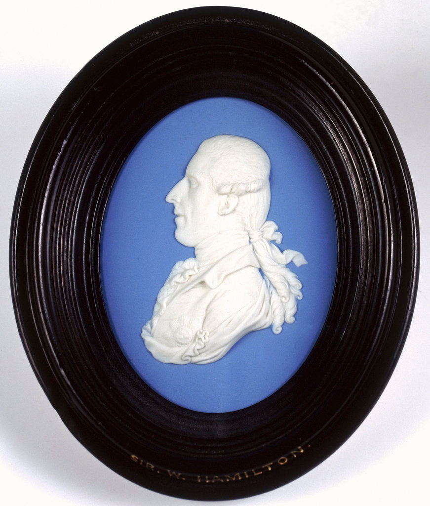 Detail of Portrait medallion of Sir William Hamilton (1730-1803) by Josiah Wedgwood & Sons Ltd.