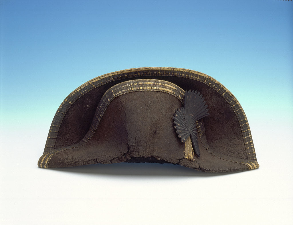 Detail of Bicorn hat worn by Lord Nelson by unknown