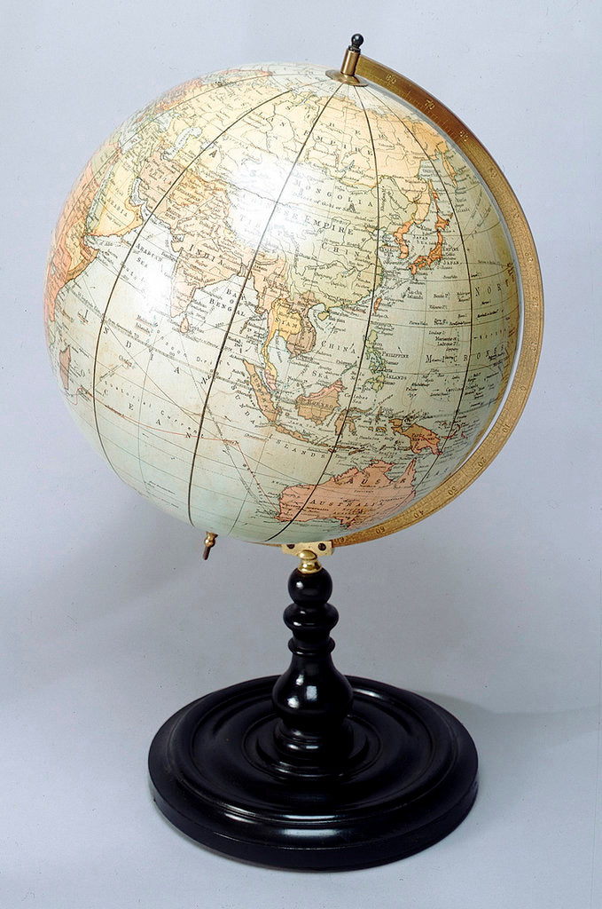 Detail of Sphere and stand by George Philip & Son
