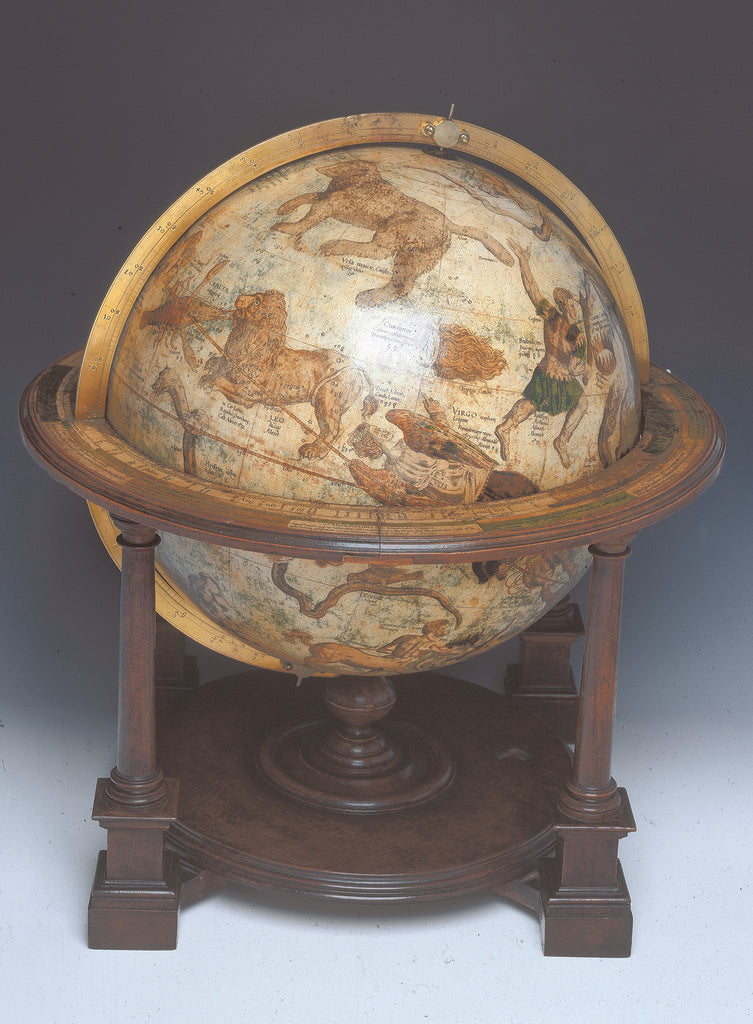 Detail of Celestial table globe by Mercator by Gerard Mercator