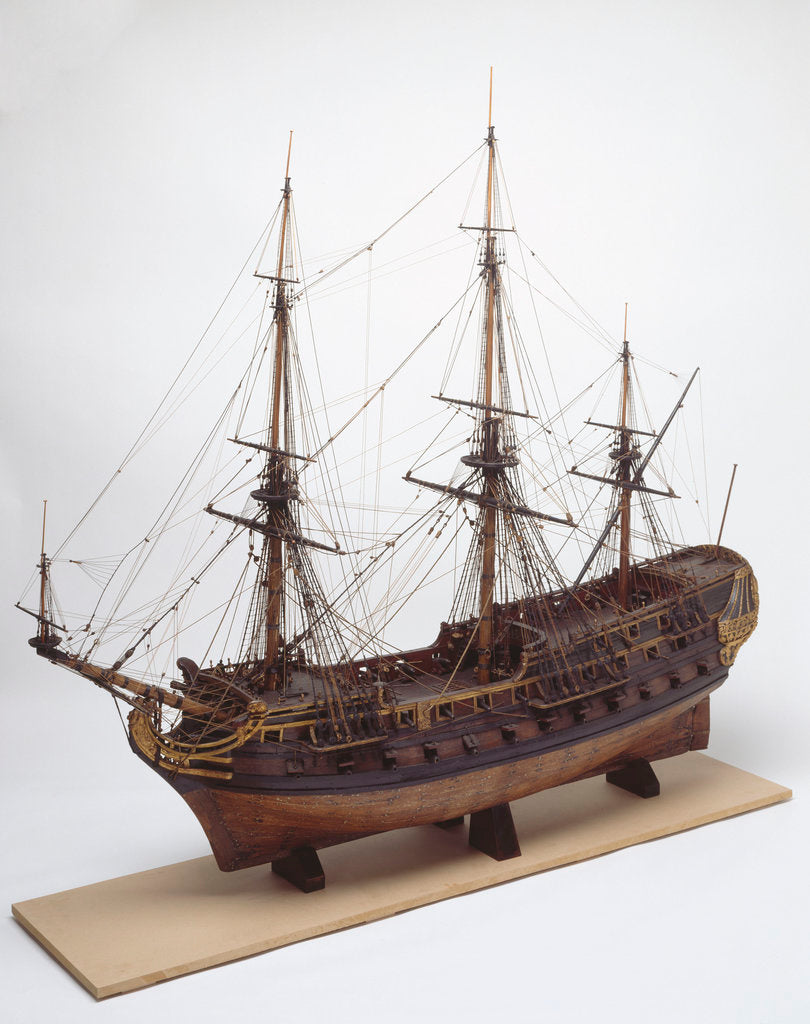 Detail of Dutch East Indiaman 'Zeven Provincien' by unknown
