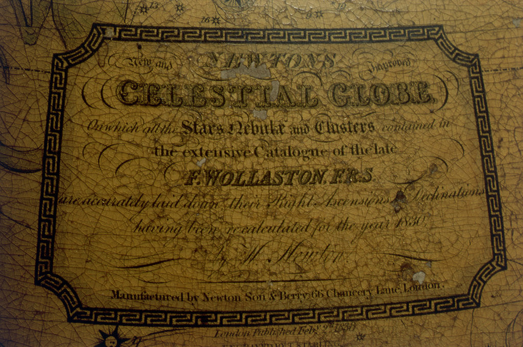 Detail of Cartouche above Pegasus by Newton Son & Berry