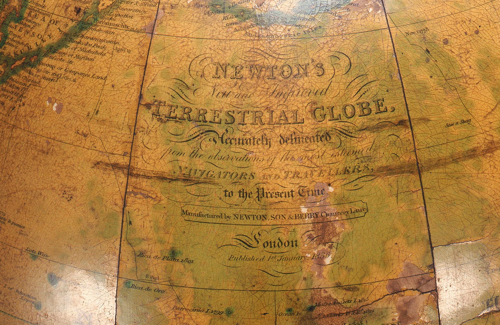 Detail of title in North Pacific Ocean by Newton Son & Berry