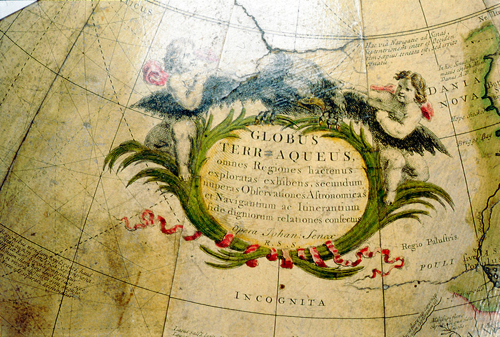 Detail of Cartouche in north-west America by John Senex