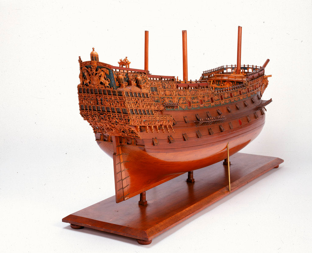 Detail of Model of 100-gun 'Sovereign of the Seas' (1637) by unknown