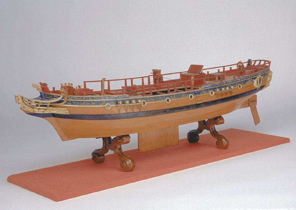 Detail of Accommodation model, yacht, starboard by Allen Hunt