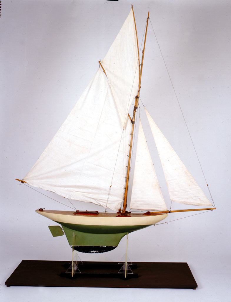Detail of Sailing pond yacht by unknown