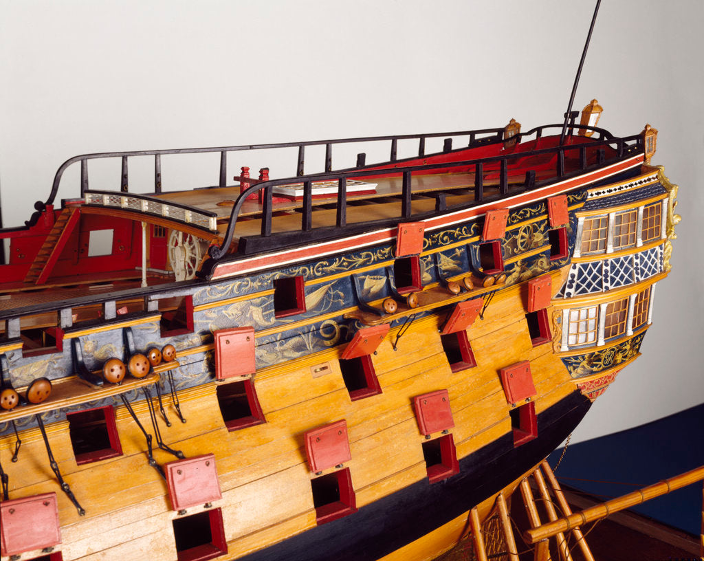 Detail of 'Bellona', stern detail by George Stockwell