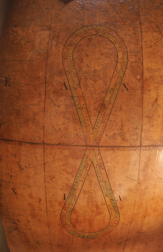 Detail of analemma by Philippe van der Maelen