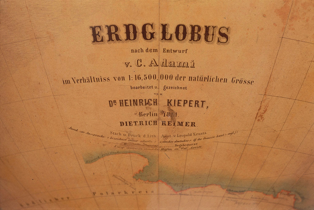 Detail of Inscription in Indian Ocean by Verlag Dietrich Reimer
