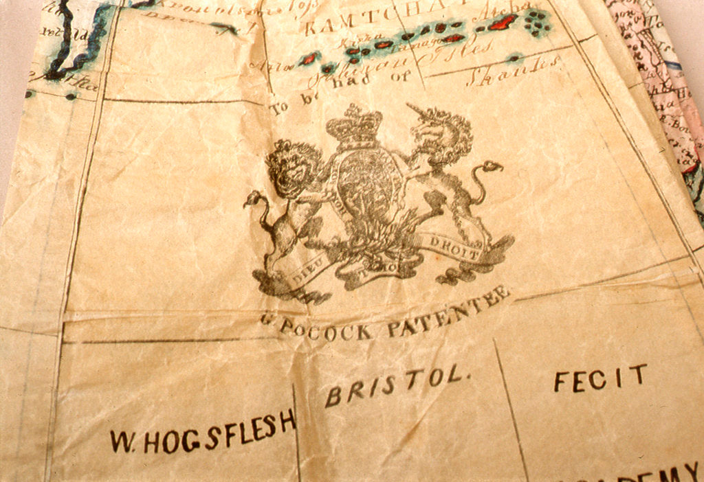 Detail of Inscription in North Pacific Ocean by George Pocock