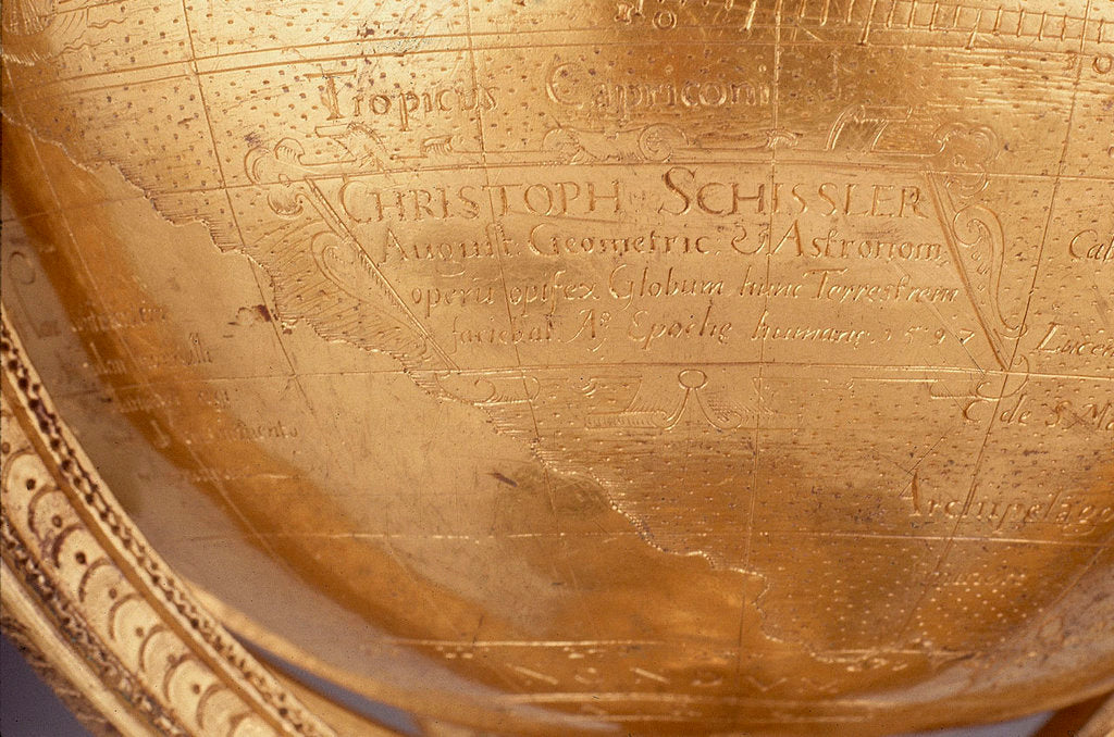 Detail of Cartouche in South Pacific by Christoph Schissler