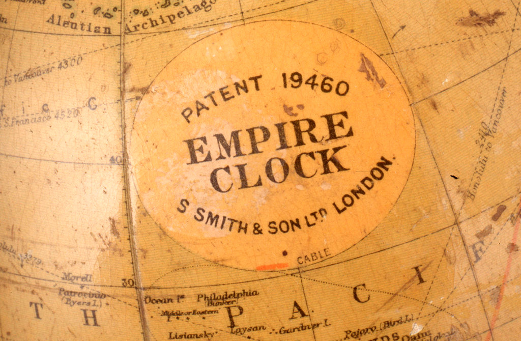 Detail of Cartouche in North Pacific Ocean by Richard