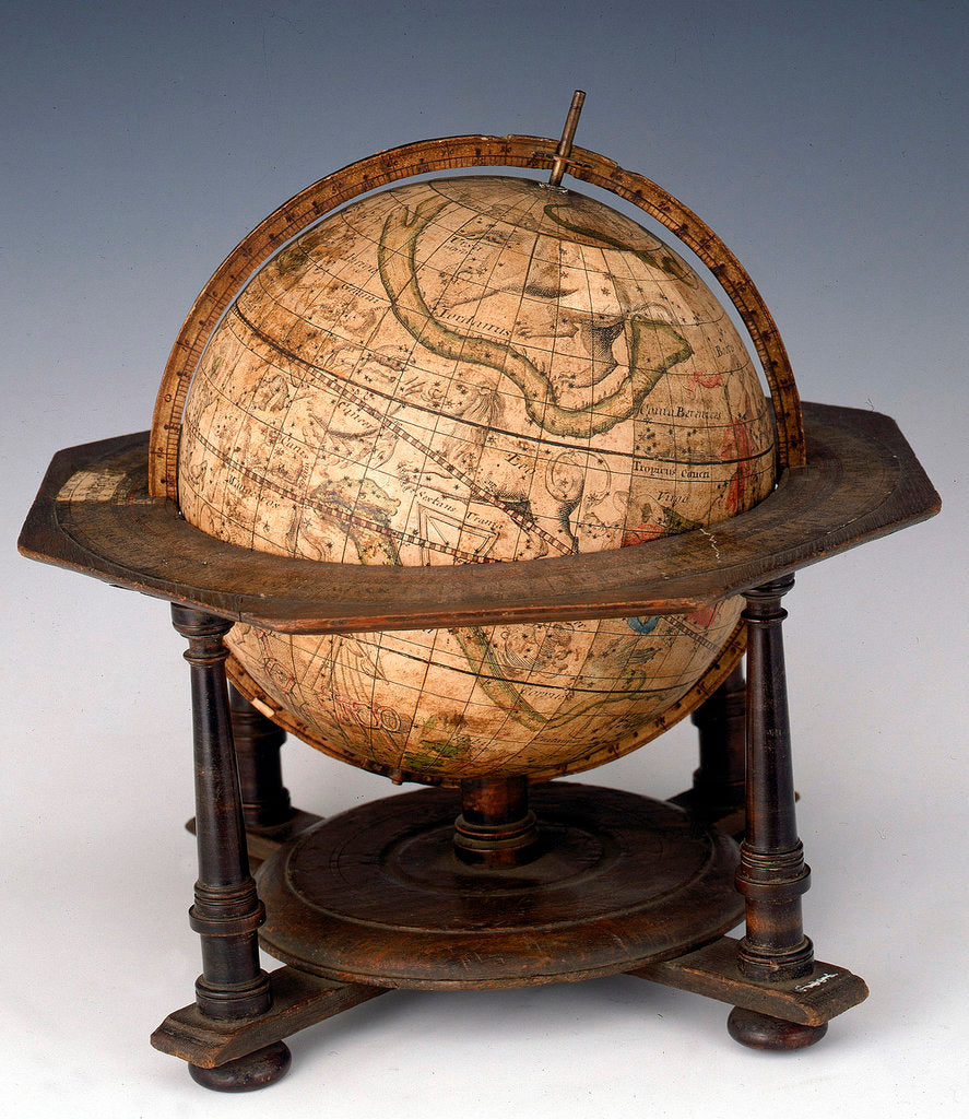 Detail of Sphere and stand by Matthaeus Seutter