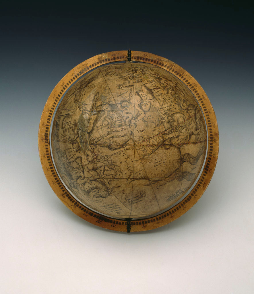 Detail of Sphere showing 315 by Gemma Frisius