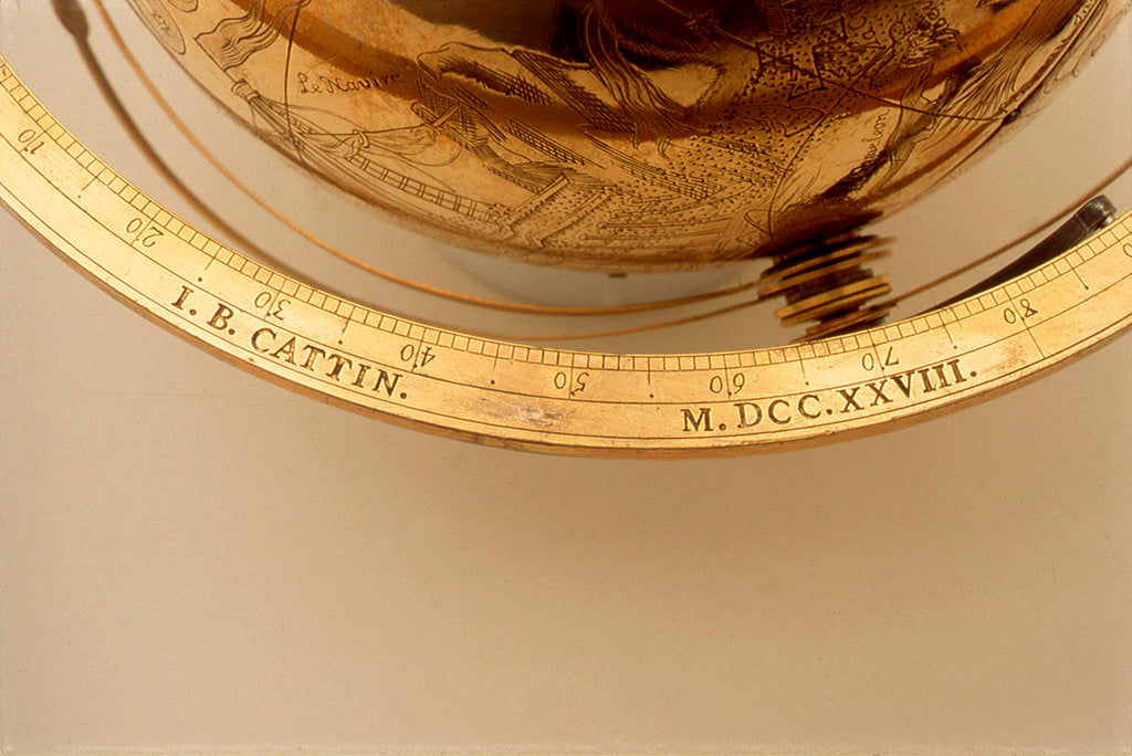 Detail of Inscription on meridian ring by Jean Baptiste Cattin
