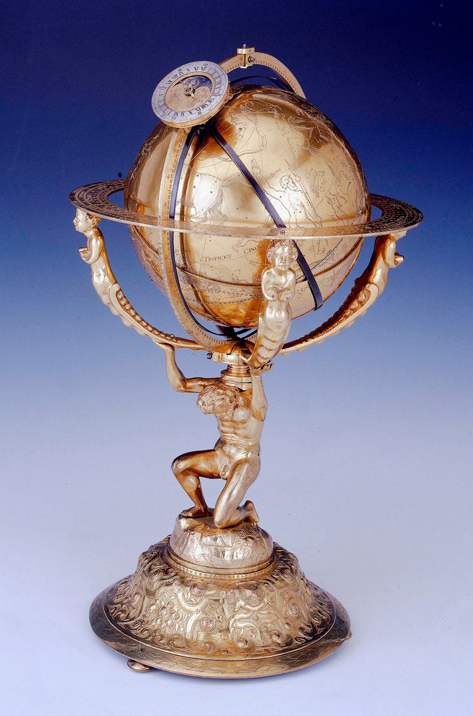 Detail of Celestial clockwork globe by Isaac Habrecht II