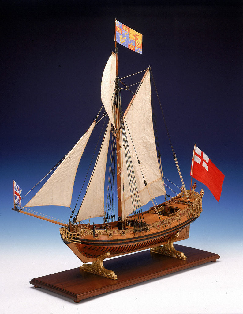 Detail of Skeleton model, royal yacht, port by unknown