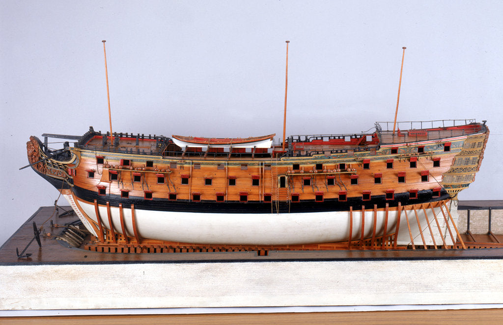 Detail of 'Victory', port broadside by unknown