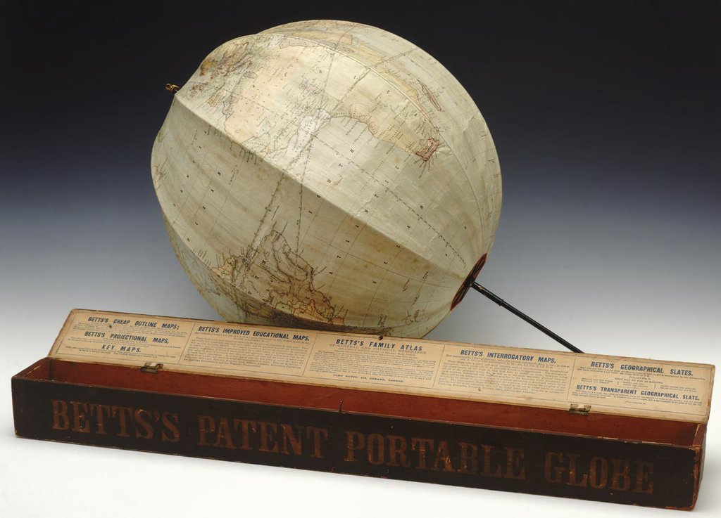 Detail of Assembled globe and box by John Betts