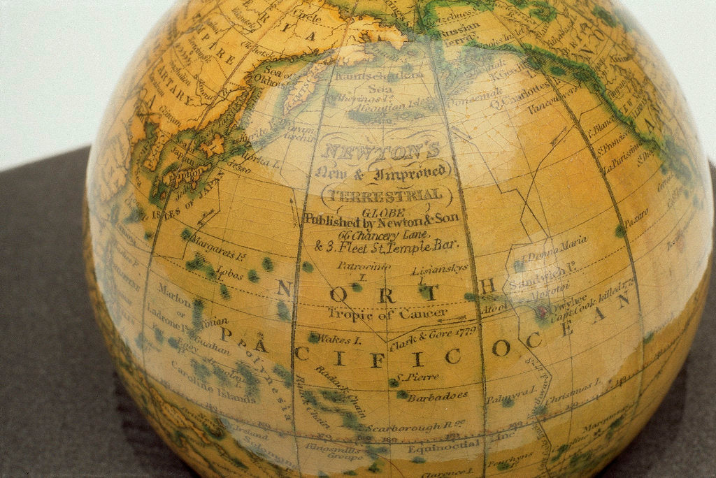 Detail of Inscription in North Pacific Ocean by Newton & Co.