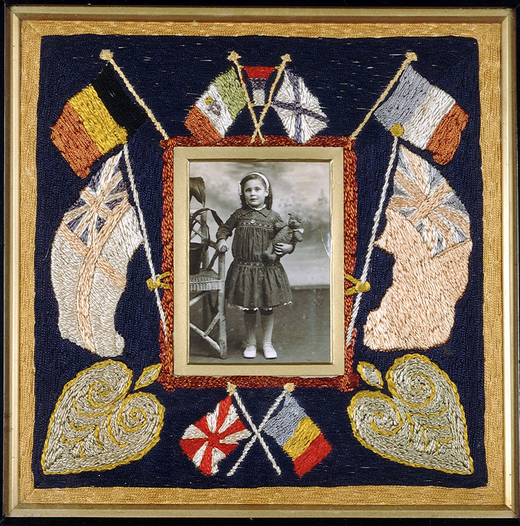 Detail of Silk picture by Charles Frederick Herridge