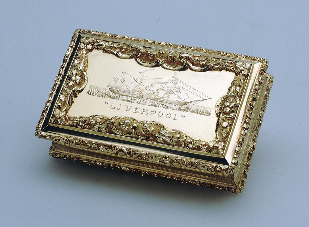Detail of Snuffbox by Nathaniel Mills