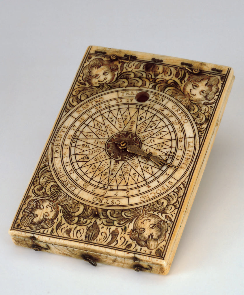 Detail of Diptych dial, leaf Ia by Thomas Ducher