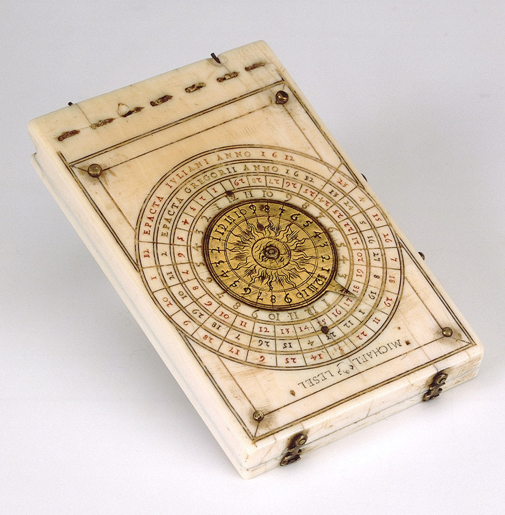 Detail of Diptych dial, leaf IIb by Michael Lesel