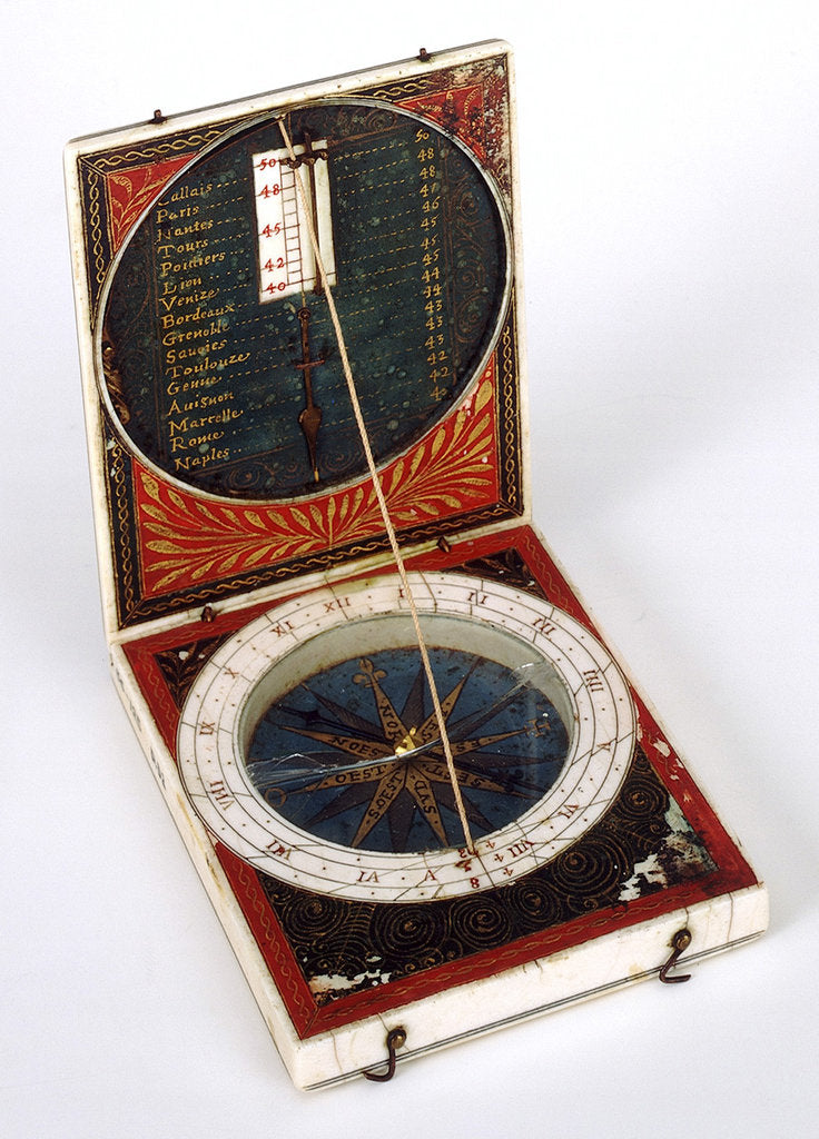 Detail of Diptych dial, leaves Ib and IIa by unknown