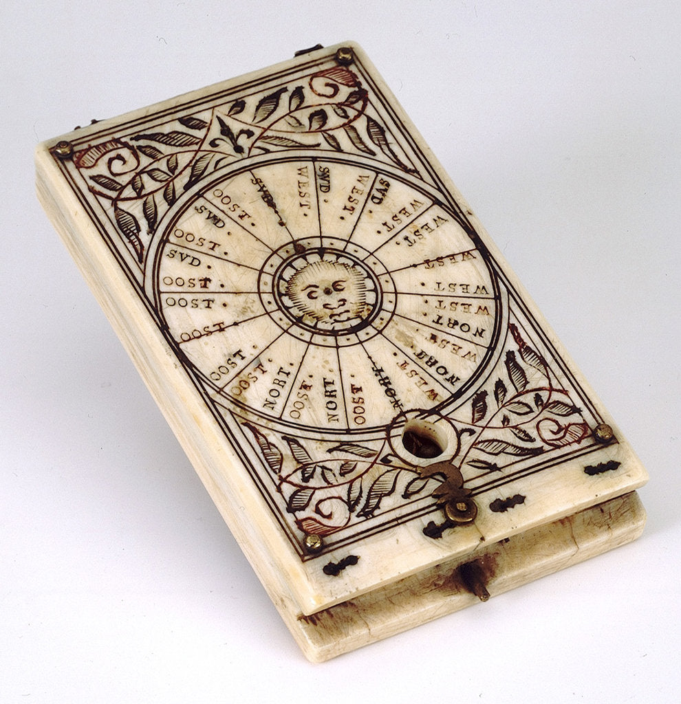 Detail of Diptych dial, leaf Ia by Lienhart Miller